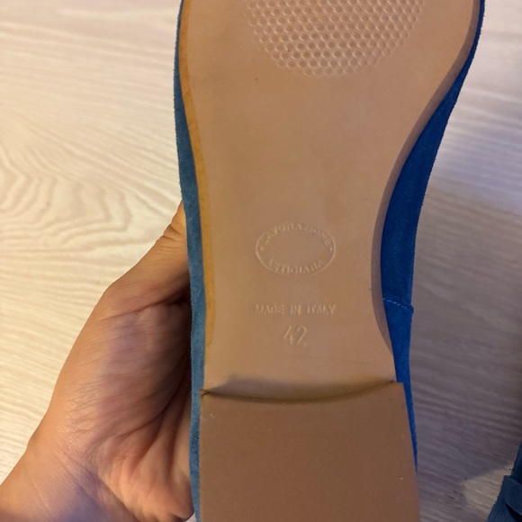 Riccardo Boccia Blue Suede Loafers Size 42 - Picture 4 of 5